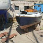 A102 Sardinia - the blister looking resplendent and the keels ready to go