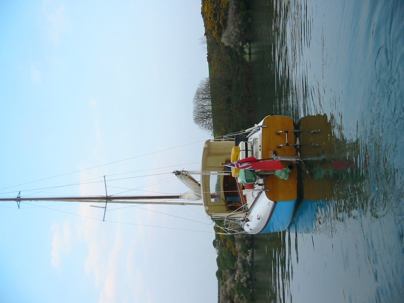 Calista moored in Sandy Haven Pill