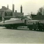 Mike Challis towing Emma Duck when purchased in 1972
