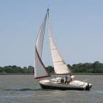Colchide sailing near Harwich