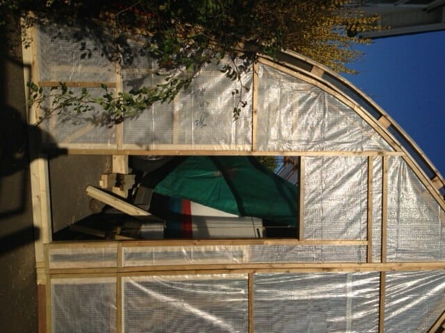 A17 Gambol Raised Roof & Access Door To Greenhouse Spring 2014