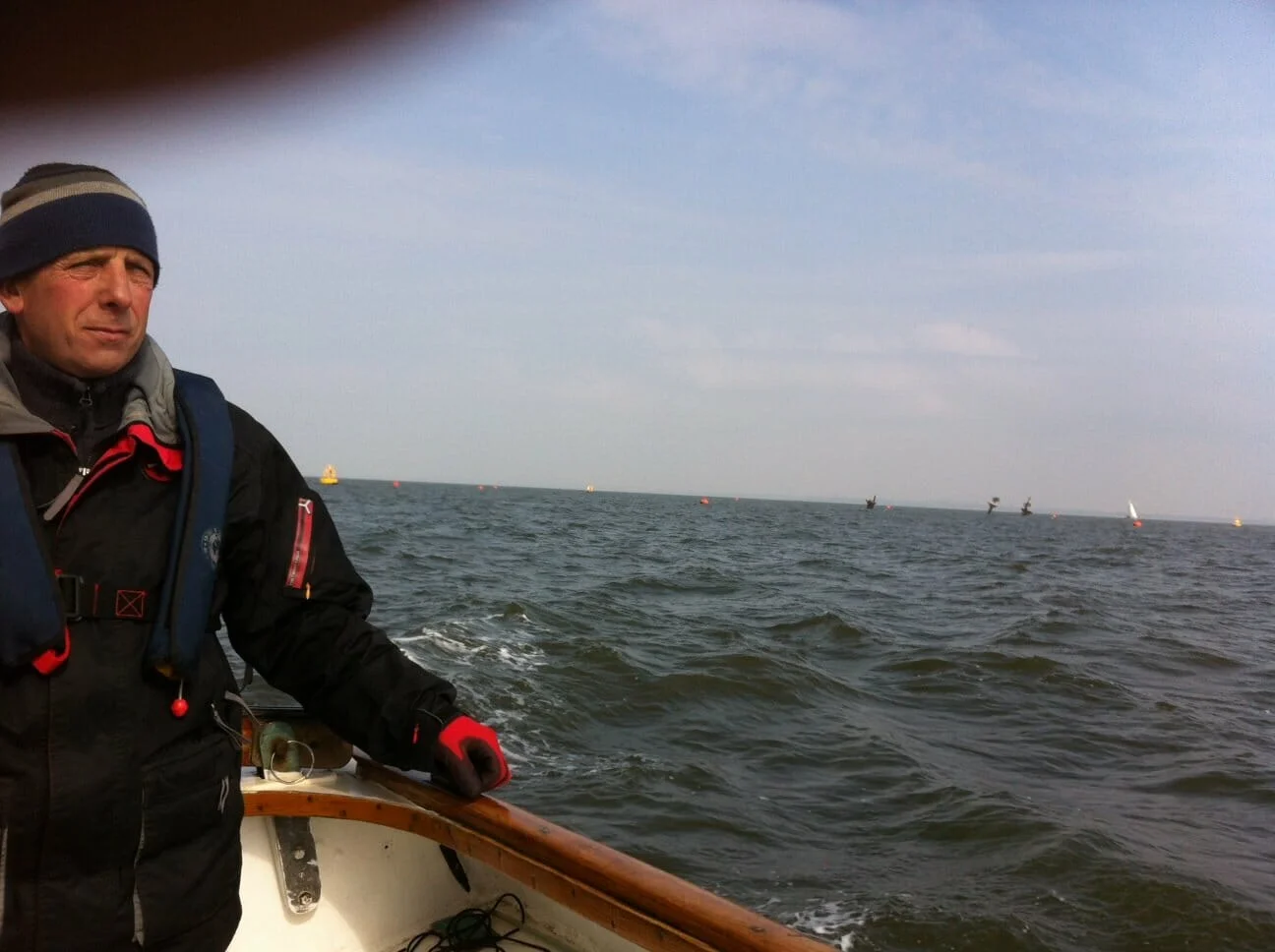 Heading back across the estuary