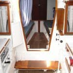 Zambia's interior shows off the increase space in the galley and saloon.
