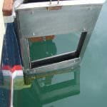 Vertical lifting rudder blade cassette