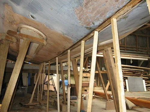 Replacing the sand keel