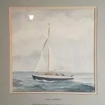 The AOA Sinclair trophy awarded for 'Services to the Association' is a painting of A171 Blue Jackaroo.