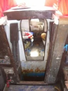 Looking sorry inside. Believed to be around 2006.