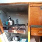 Galley to starboard is very original.