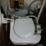 2010 For Sale - the loo has been rested in the stern cabin, with the bunks moved athwartships