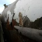 2017 01 Damaged gunwale on the starboard side