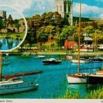 Picture postcard of Christchurch with A5