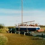 A65 on her trailer