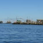 fishing nets on the mouth of the Arno