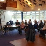 Commodore and Dan Houston award the annual trophies.