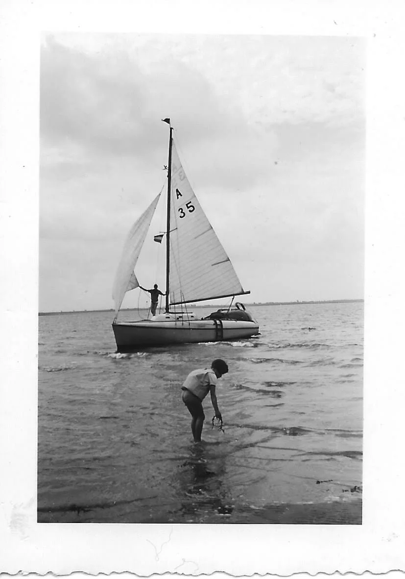 Memorable family sailing  on Holland waterways summer 1960