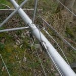 Aluminium mast diamond stays