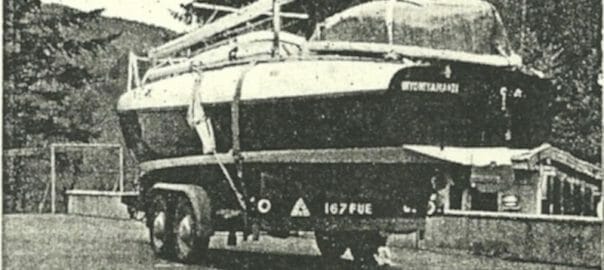 A175 on her trailer near the French -Swiss border