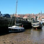 Arosa drying out at Whitby harbour
