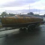 On her trailer some years ago