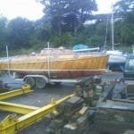 On her trailer some years ago 2