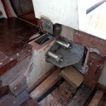 New keel plates and clamping bolts in stainless to Mike's own design. These are more inline with production boats than the originals.