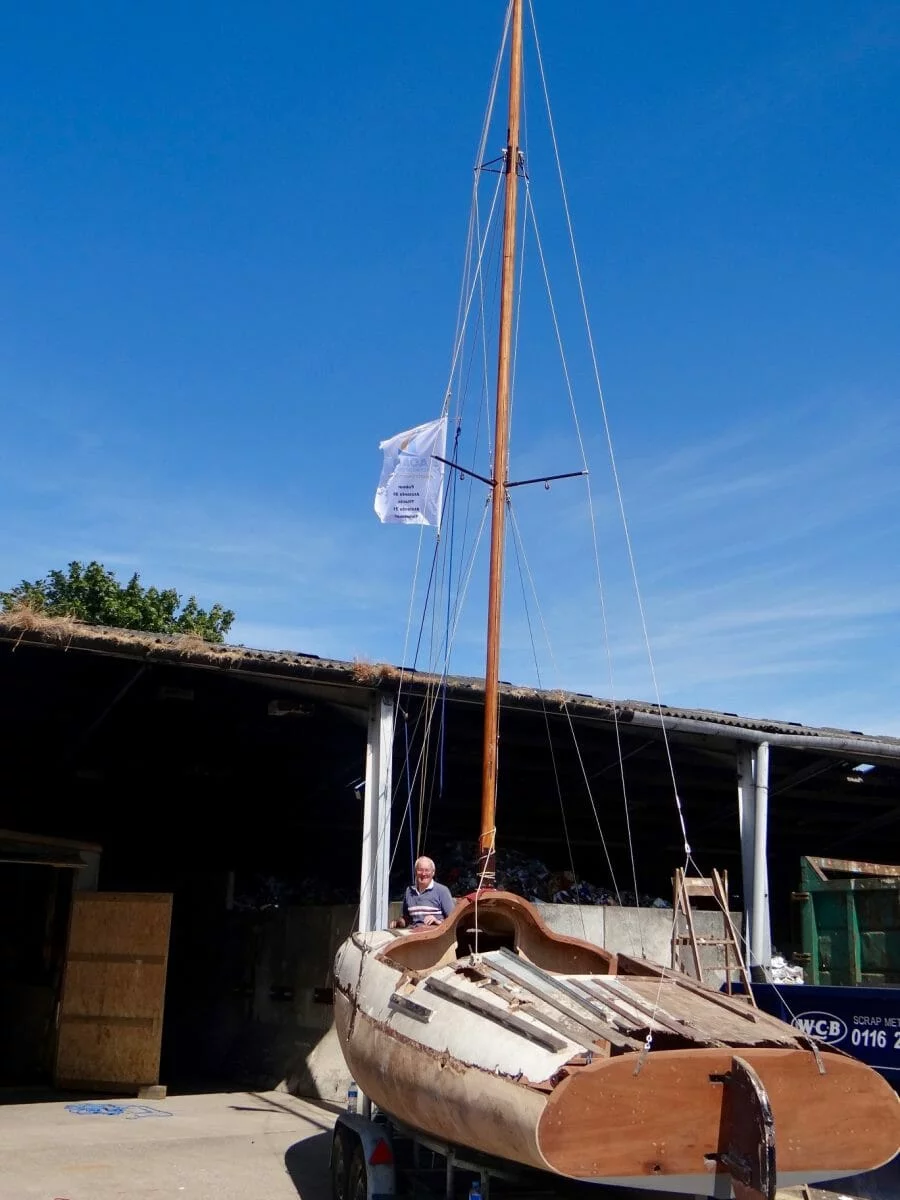 A1 Atalanta dresses in her new rigging