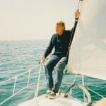 Maurice....enjoying sailing after the refit....a very happy soul!!