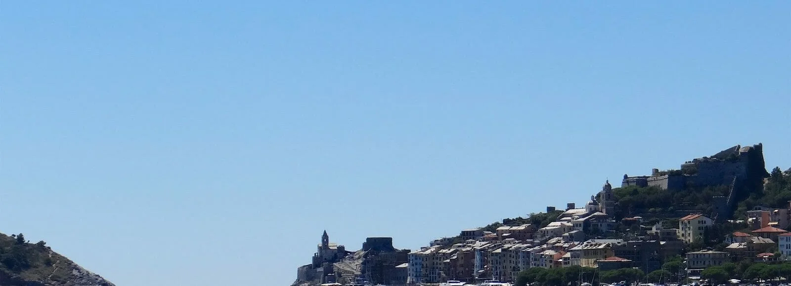 Stunning- the blue sea, the magnificent fort and town of Portovenere