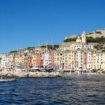 Looking back at Portovenere in the morning sun