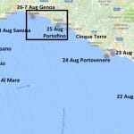 Portofino to Genoa was to mark a move to a more industrial and populated coastline.