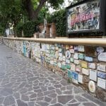 ALassio is famous for its wall of tiles signed by all and sundry celebrities. It was very impressive.