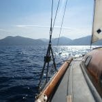 Sailing towards La Napoule