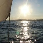 We had a great sail towards St Tropez and the sunset.