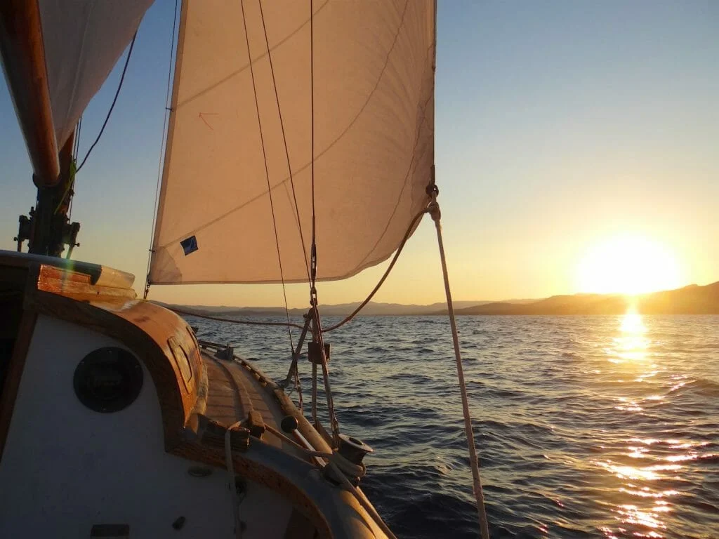 Sunset sailing