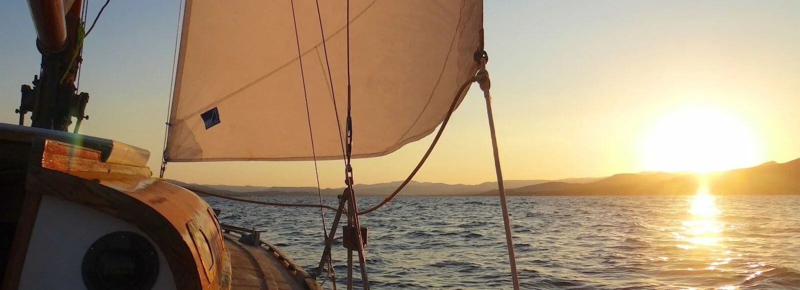 Sunset sailing