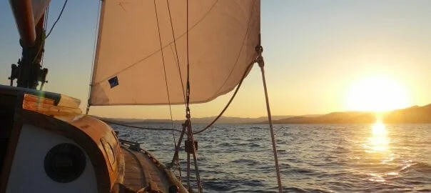 Sunset sailing