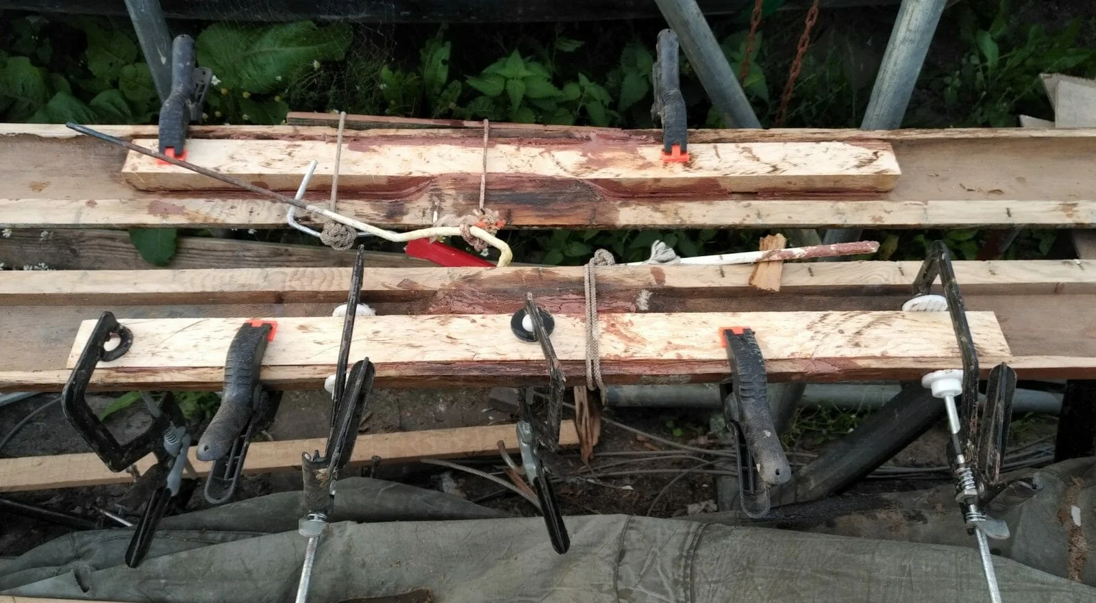 Wooden Mast and Boom Rebuild