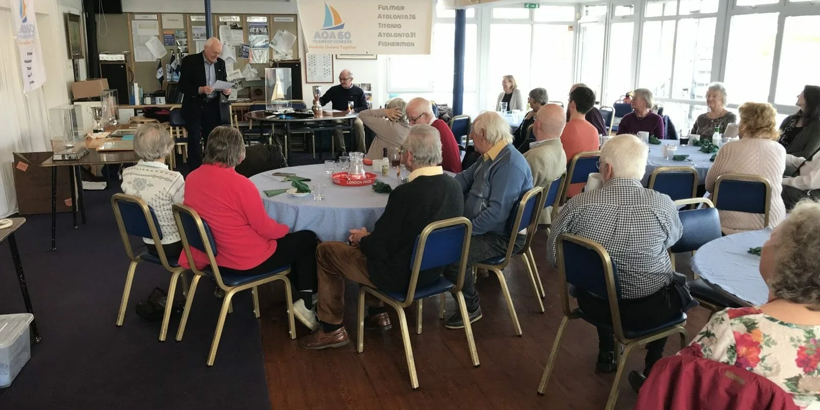 2019 AGM Mike Dixon administering the Awards after lunch