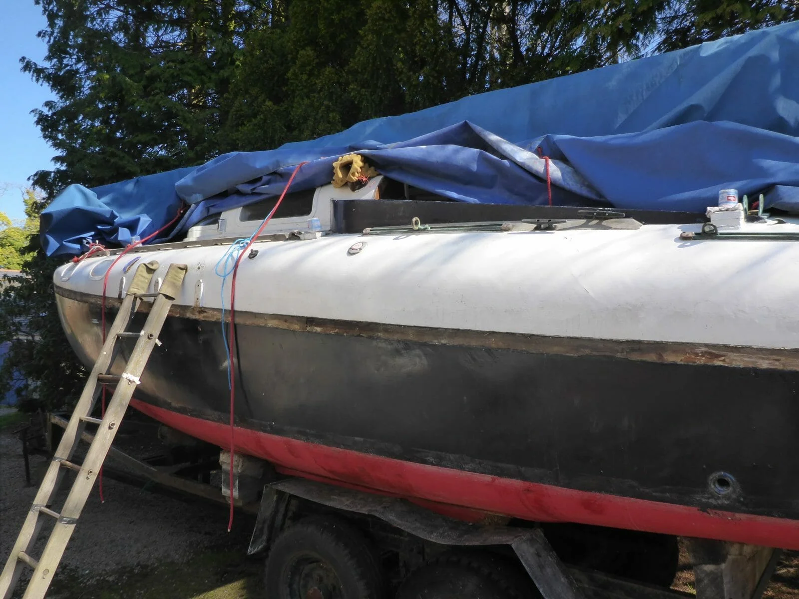 Refit of Bluster Started
