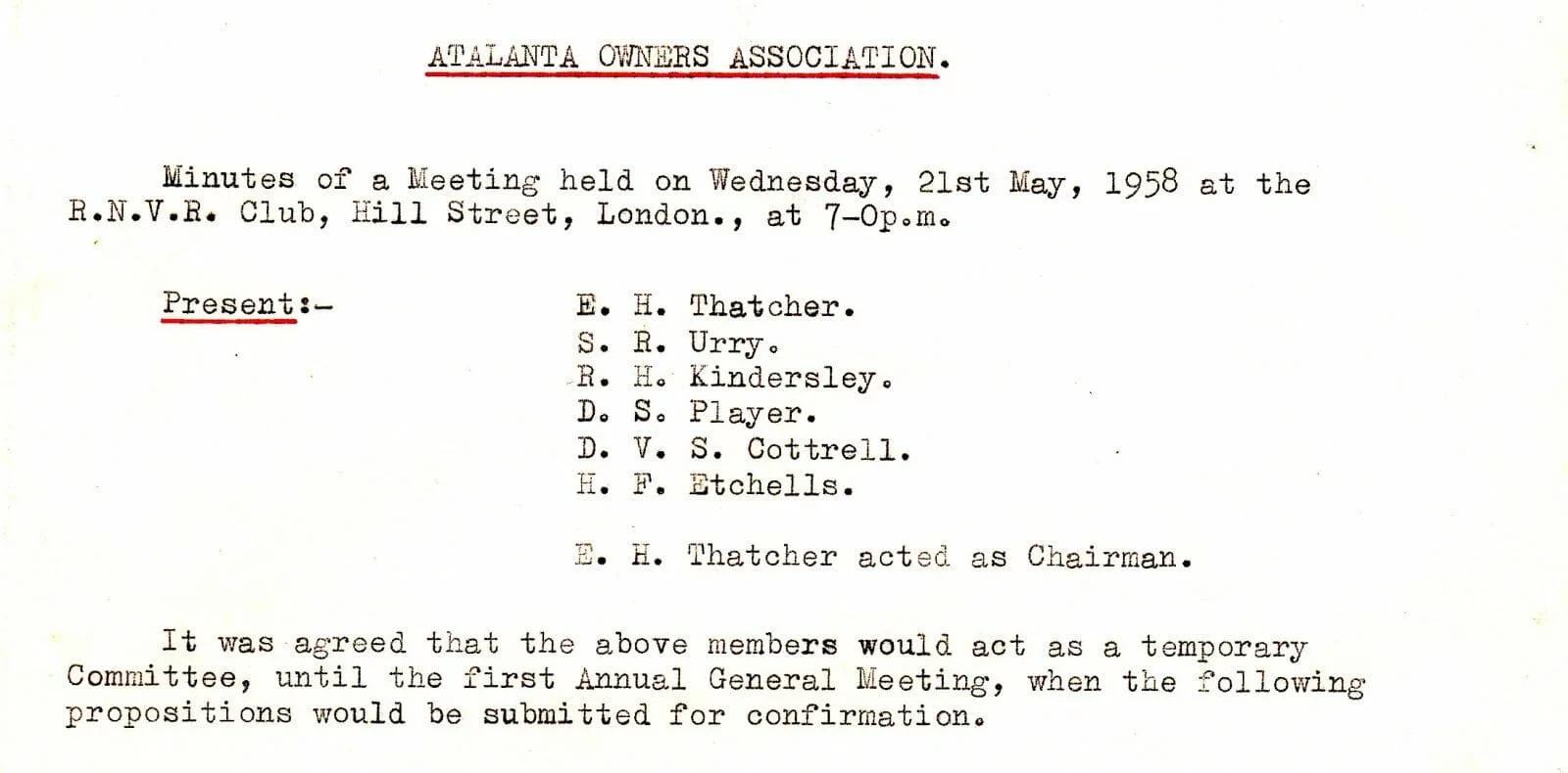 AOA Annual General and Committee Meetings