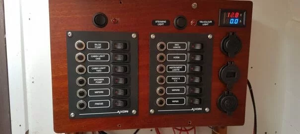A124 Helene gets a new electrics panel (2017)