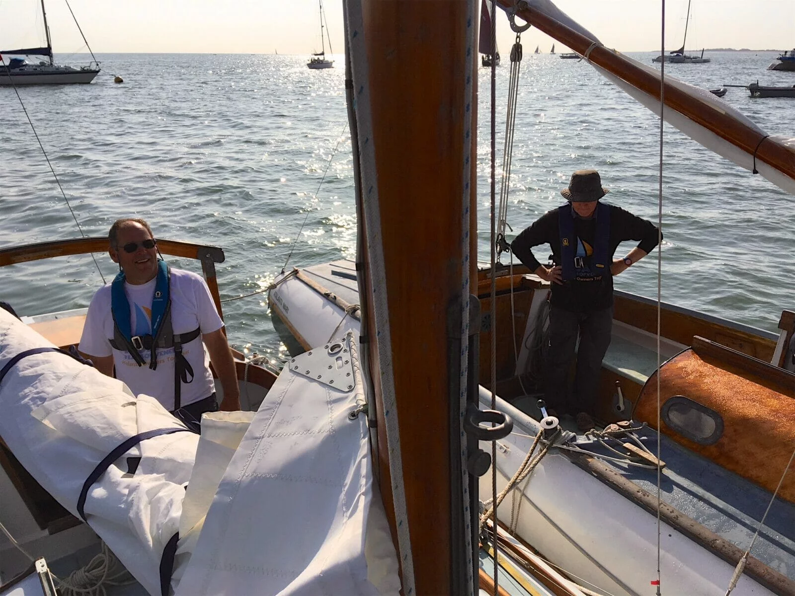 2018 West Mersea Race Morning - Banter with A102 and A124