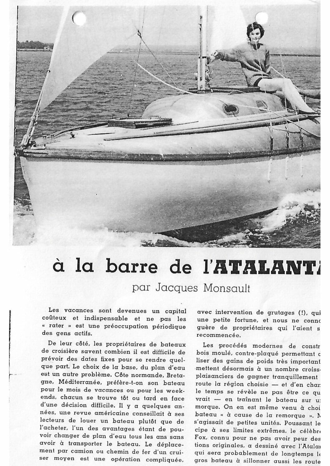 A26 1960ish Fairey Marine French PR Article