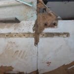 Deck Laminates Joint on Starboard Quarter