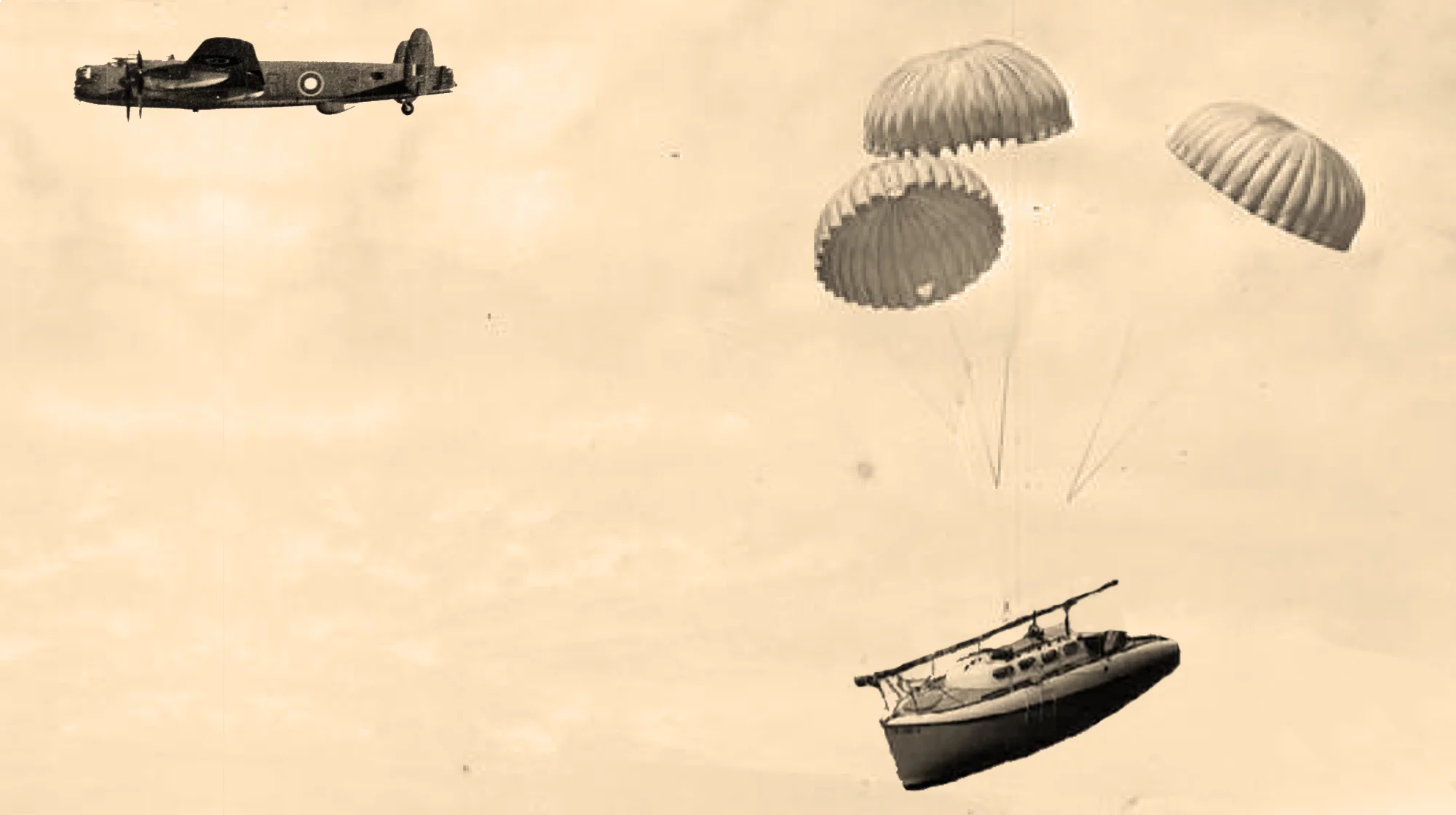 Weren't they dropped from aircraft during the war?