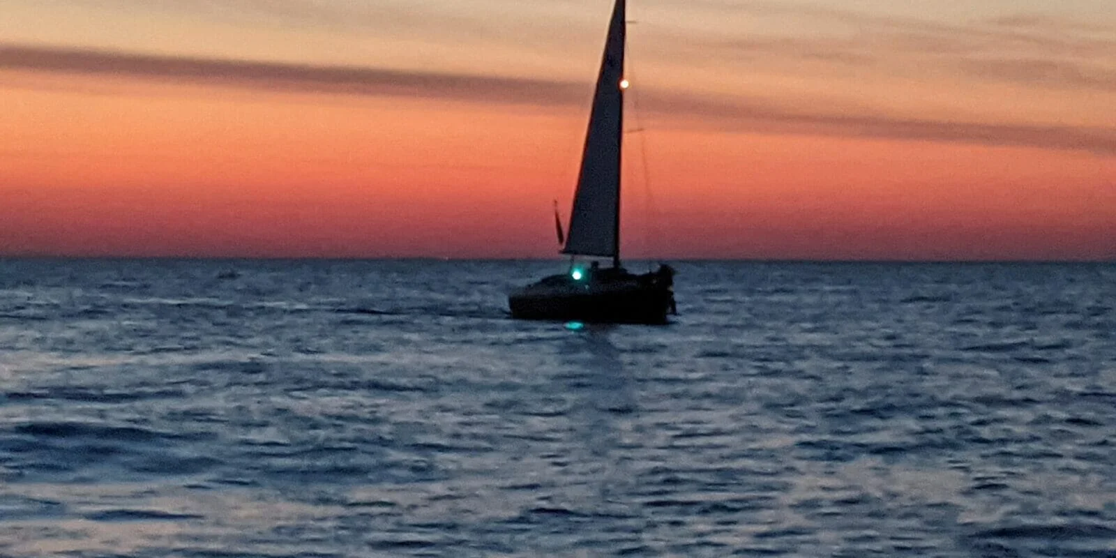 Atalanta Mary at dawn as we leave Dover
