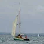 A good sail with the tide to The Hamble