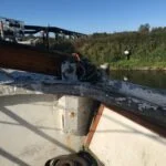 Terrapina neglected in Cheshire Boatyard