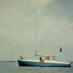 A3 1978 Amanda and Baby Seal at Margate 1978