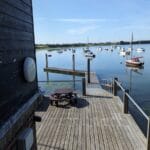 A169 Elle - view of mooring from Dell Quay Sailing Club